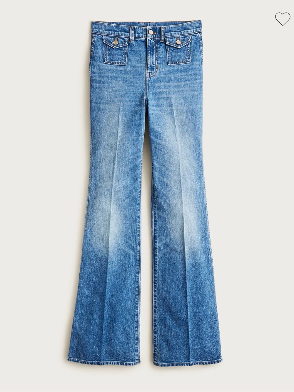 J. Crew Vintage flare jean with flap pockets